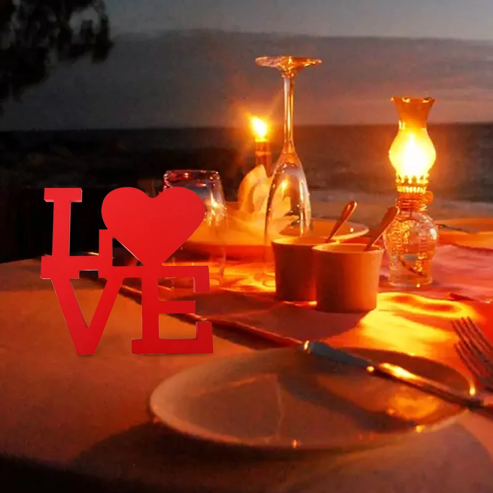 Деревянная надпись LOVE настольная отдельно стоящая табличка декоративная