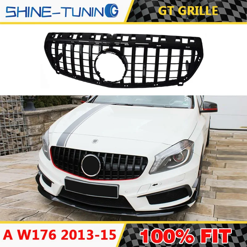 Передняя решетка подходит для A45amg A class W176 GTR GT Алмазная A180 A200 A260 A45 2013 2015 без