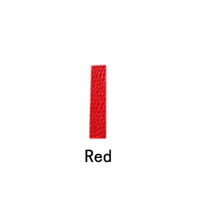 Red В розницу! Кожаный брелок для ключей с цифрами для автомобилей, сделай сам, стразы, буквы, цифры, амулеты 10 мм - Цвет: Red