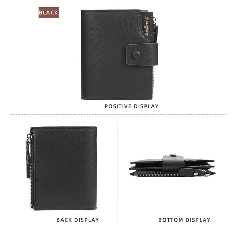 2021 Винтаж Для мужчин из искусственной кожи бренд класса люкс бумажник короткий