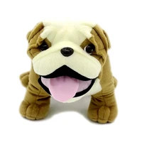 stuffed toy dogs english bulldog lifelike 30cm
