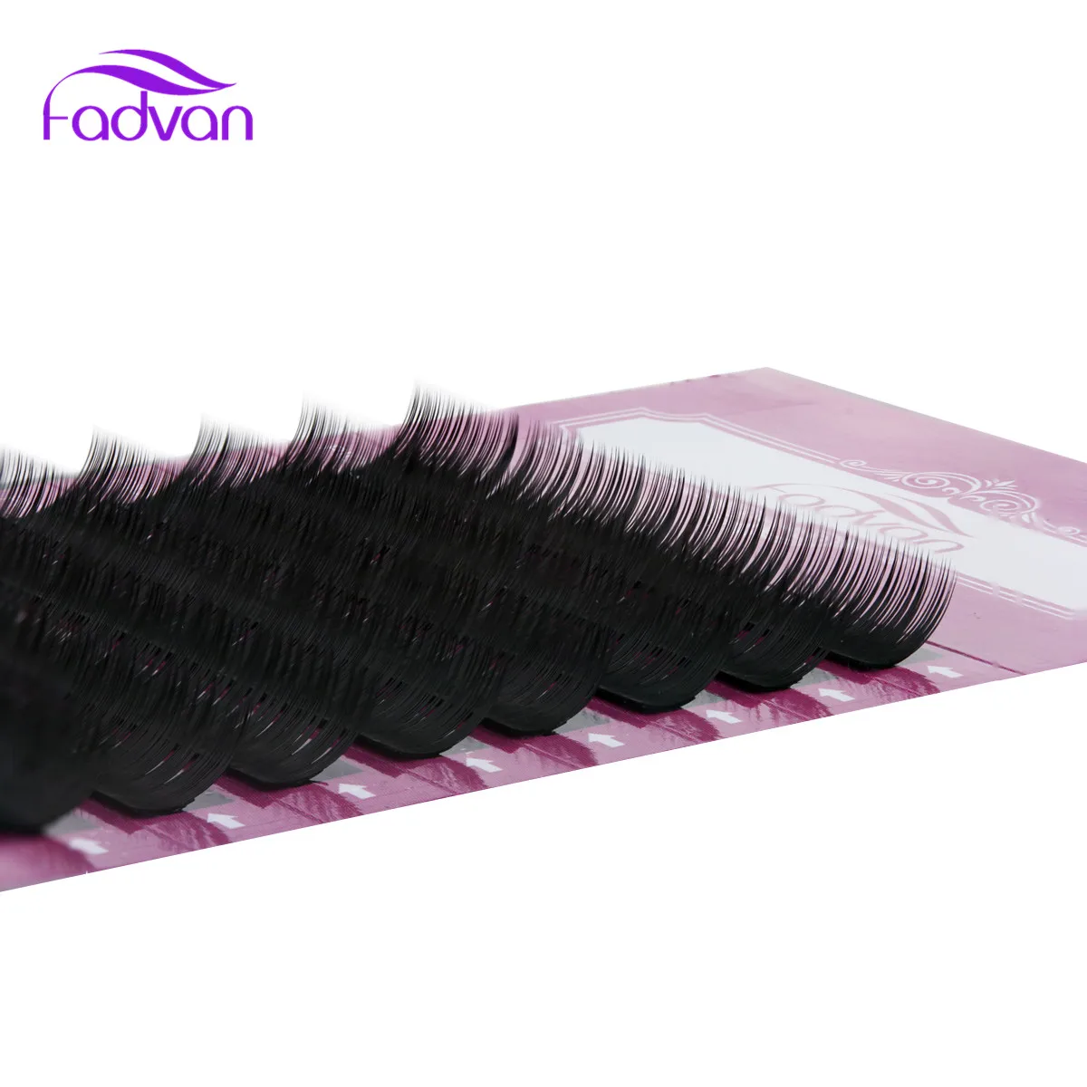 Набор длинных ресниц Fadvan искусственные ресницы из натурального шелка 1 корт/Лот