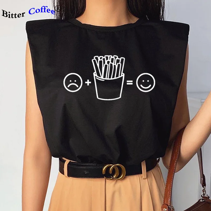 Летняя новая модная футболка без рукавов с забавными буквами Tumblr для девочек