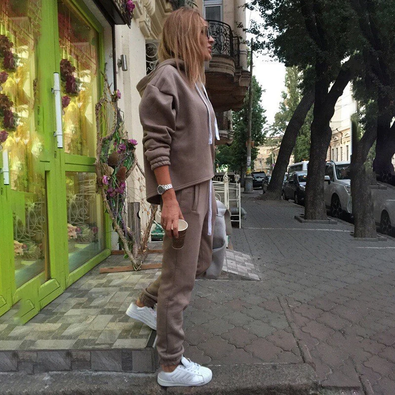 

Fashion Casual Suits Spring And Autumn Sportswear Pullover Long Sleeve Sweatshirt Top And Pants Leisure Outfits