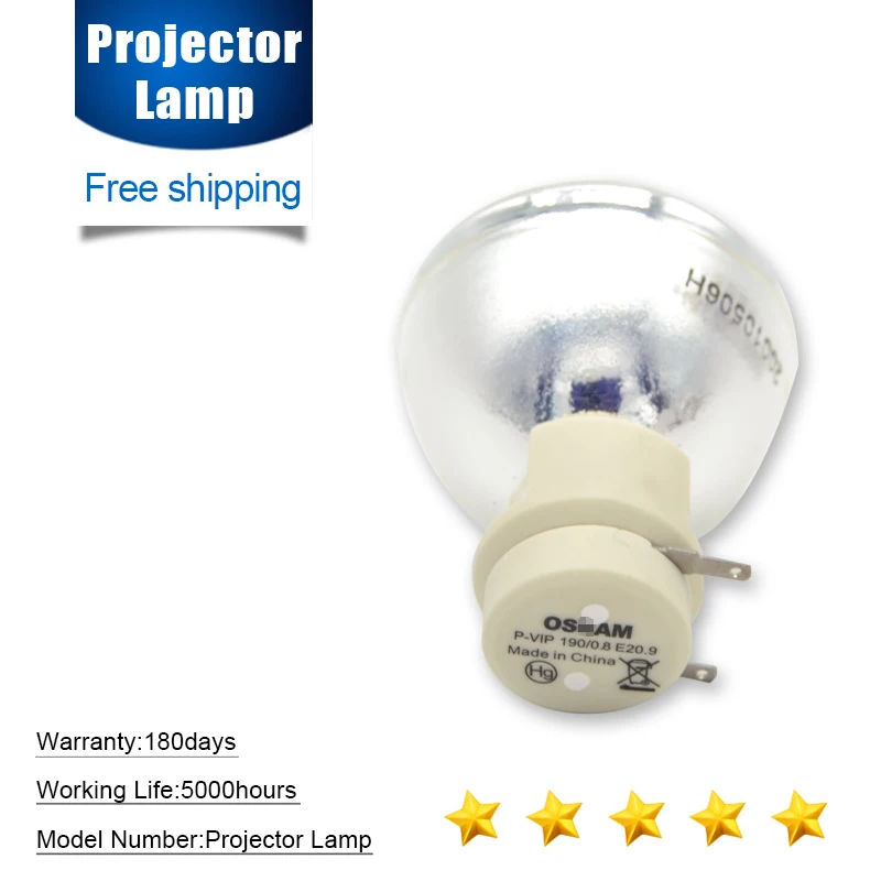 

High brightness P-VIP 190/0.8 E20.9N projector lamp VIP 190W E20.9 for Osram