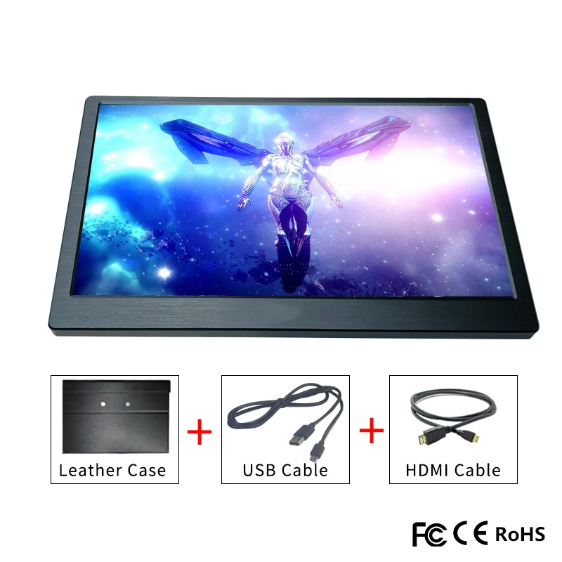 

13.3-inch laptop HD monitor, suitable for PC/mobile phone/PS5/PS4/Raspberry Pi/Mac/compatible with Windows 7 8 10 system