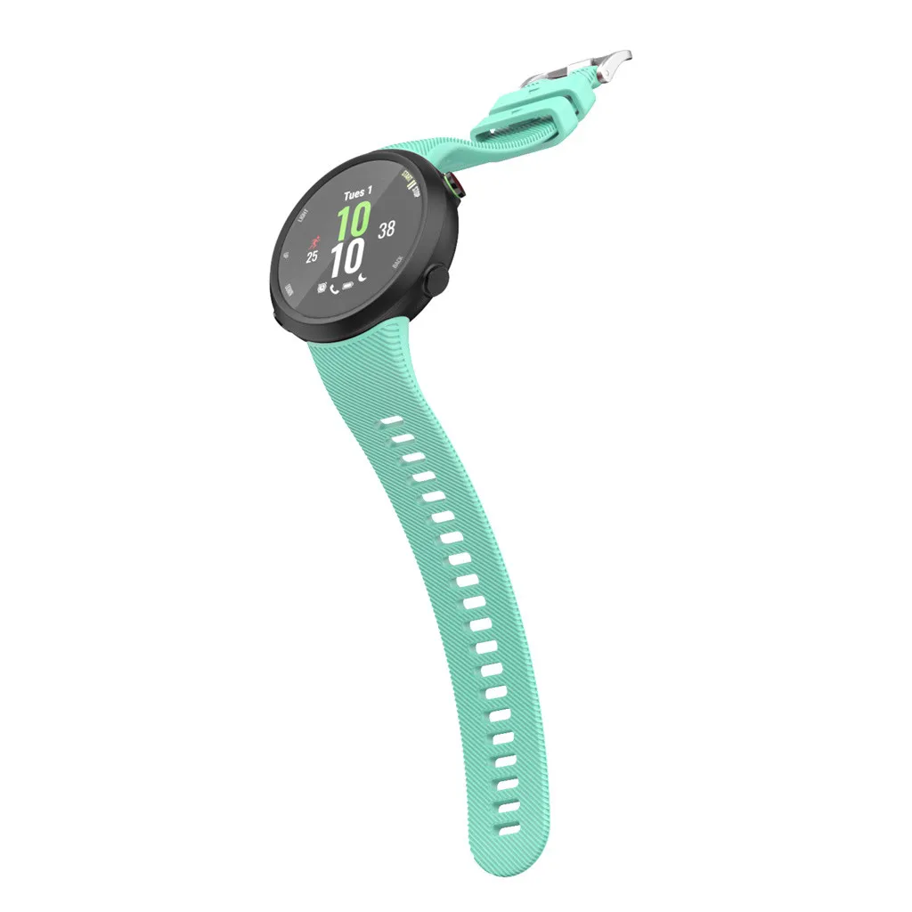 Для Garmin Forerunner 45 45S спортивный мягкий силиконовый сменный ремешок для наручных часов Смарт-часы носимые Аксессуары#1019