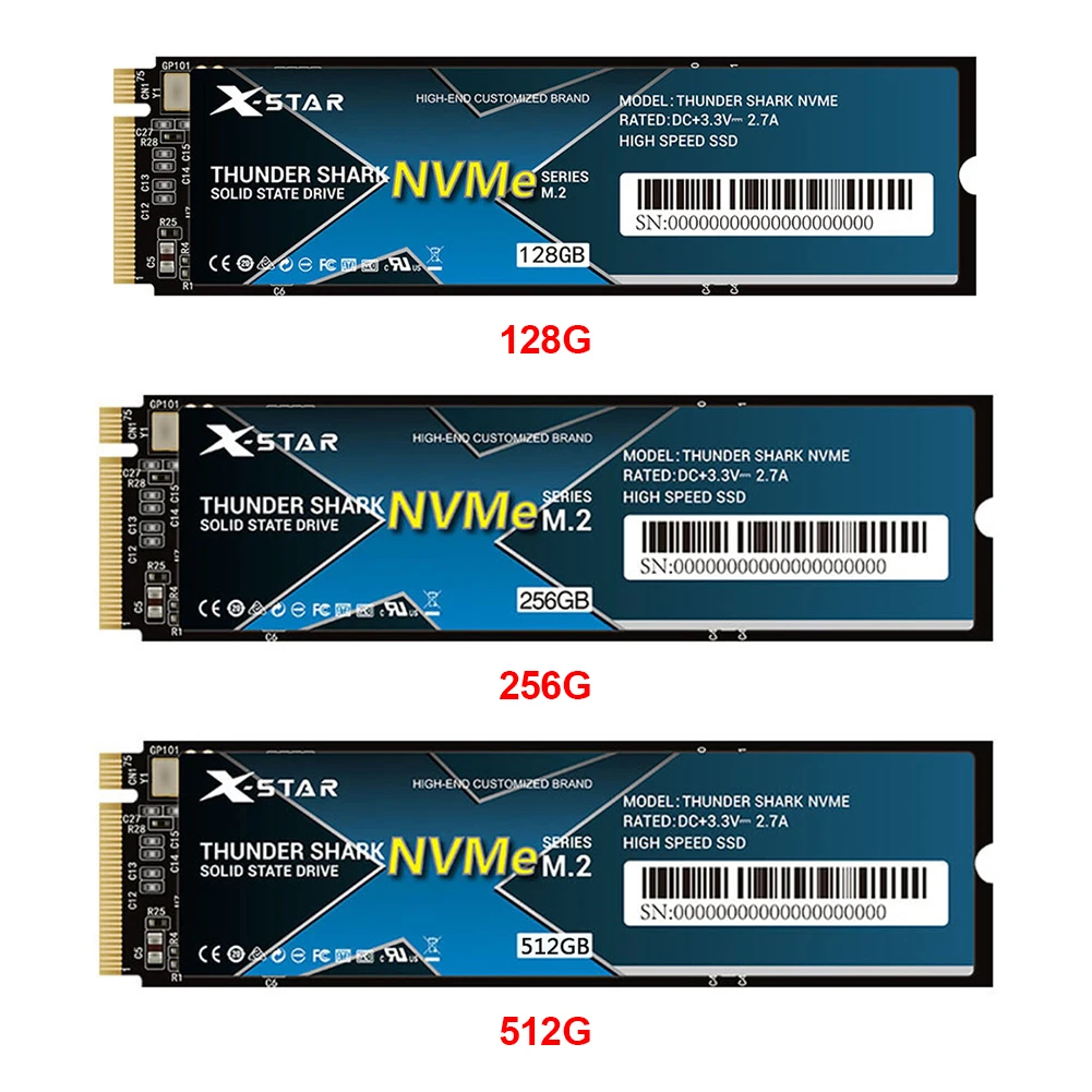 

M.2 M Key NVMe PCIe 2280 128GB 256GB 512GB SSD Internal Solid State Drive Hard Disk For PC Notebook Desktop Mining Machine