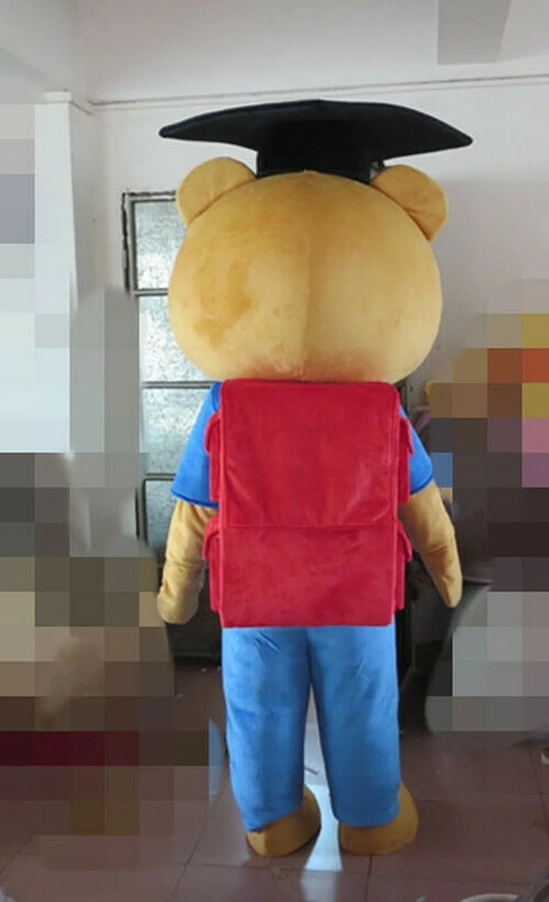 

New Cute Dr Teddy Bear Mascot Costume Suits NEW ** Outfits Advertising Halloween Cosplay Unisex Hallowen Gift