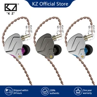 kz zsn pro metal earphones 1ba1dd hybrid technology hifi bass earbuds in ear monitor headphones sport noise cancelling headset