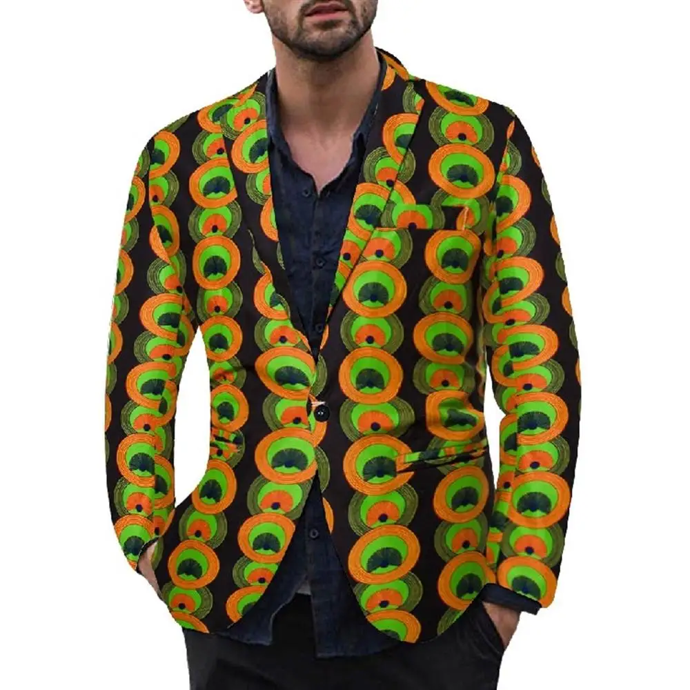 

Funny Suit Men's Hawaiian Blazer Casual Resort Style Jackets Floral Print Single Suit Jacket Casual Fashion