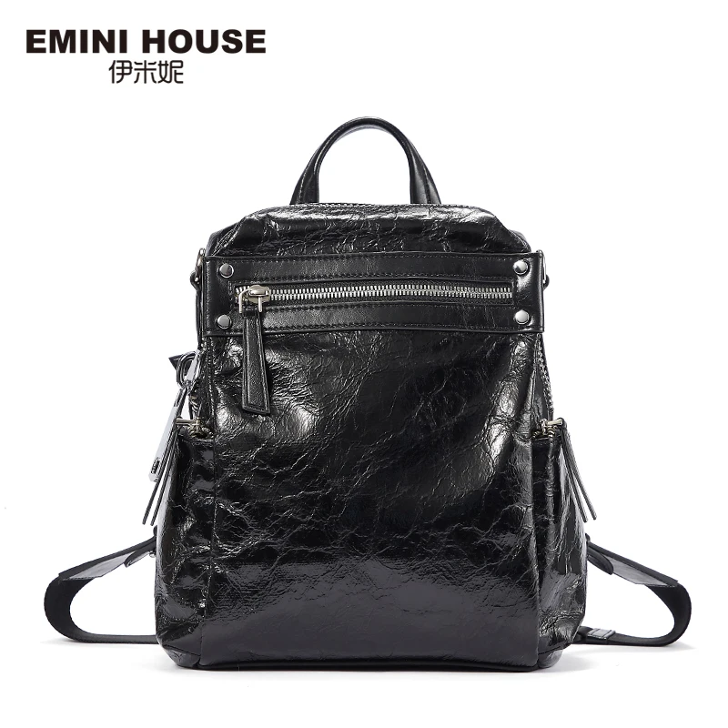 EMINI дом в стиле панк женский рюкзак несколько Способы ношения Женская сумка через