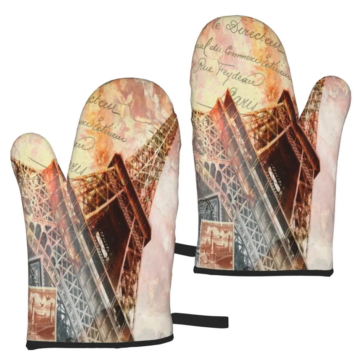 

2 шт., перчатки для выпечки «Эйфелева башня»