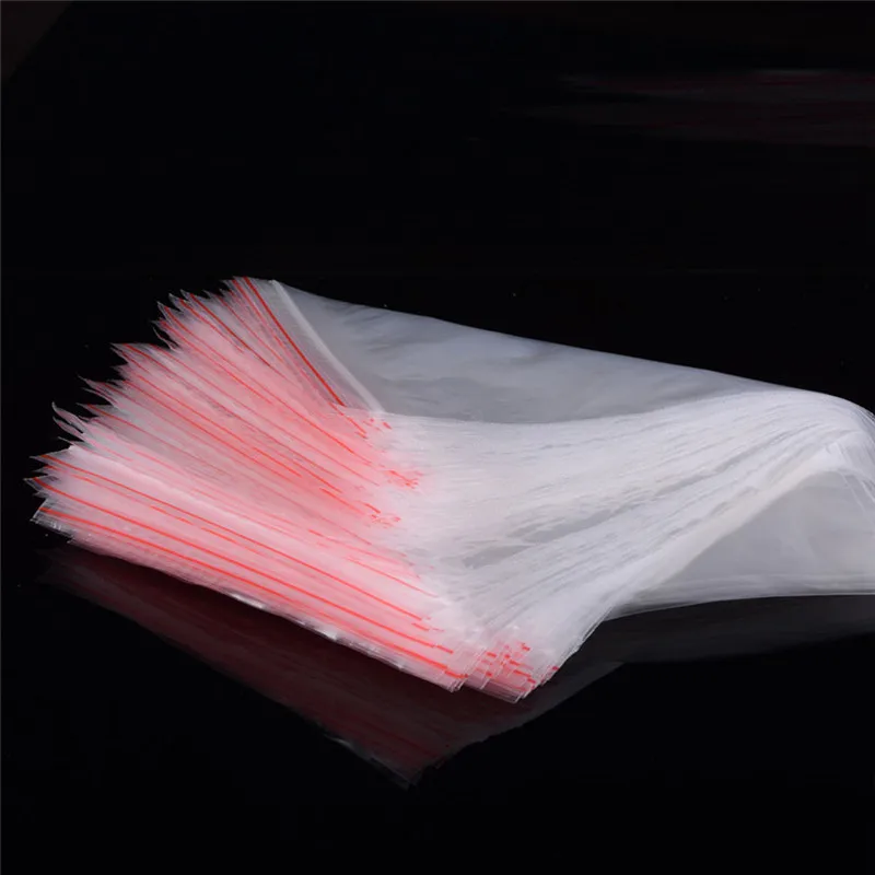 100-Pack of Multiple Sizes Small Zip Lock Plastic Bags – Reclosable Transparent Storage Bags for Beads, Jewelry, Christmas Candy, and Snacks image 6