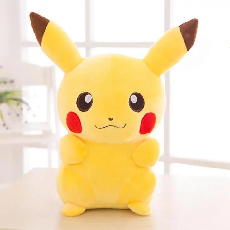 Плюшевые игрушки TAKARA TOMY Pokemon Pikachu 20 см мягкие из японского фильма аниме куклы
