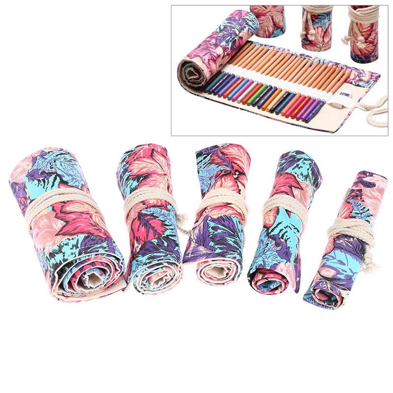 

Милый чехол для карандашей, чехол для девочек и мальчиков 12/24/36/48/72 цветов, чехол для карандашей с листьями