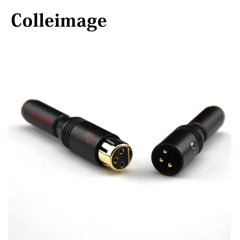 Hi-End 24K позолоченный Paliccs 3-контактный баланс HIFI аудио XLR кабель разъем па-мама 4 шт
