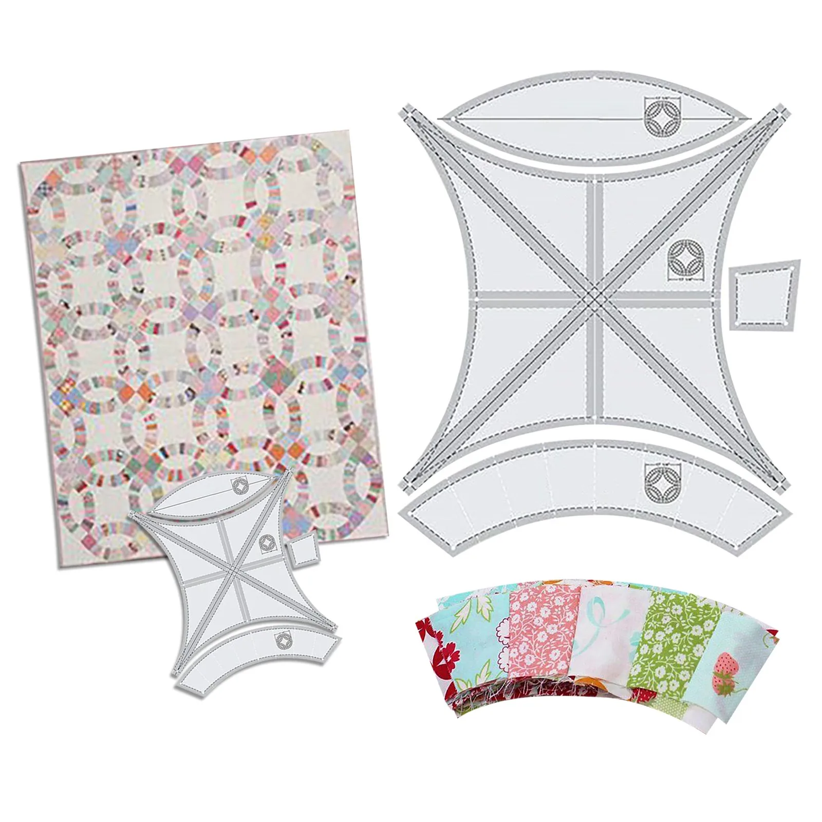 

Многофункциональный двойной шаблон обручального кольца для квилтинга инструменты для рукоделия из ткани швейные инструменты аксессуары б...