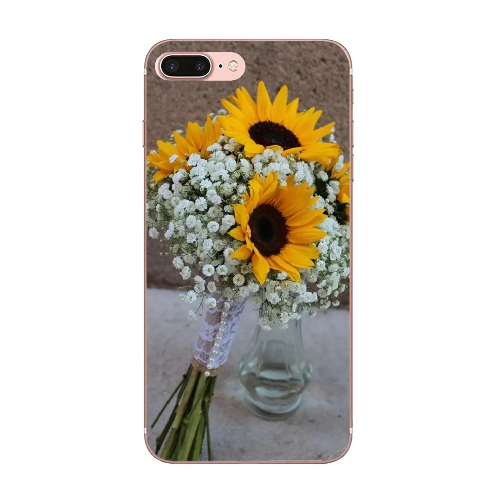 Фото Мягкий ТПУ мобильный телефон для Huawei Honor 10 10i 20 20i 8S lite Y9 Prime Y7 2019 Y5 2018 p40 lite pro защитный подсолнух цветок №2