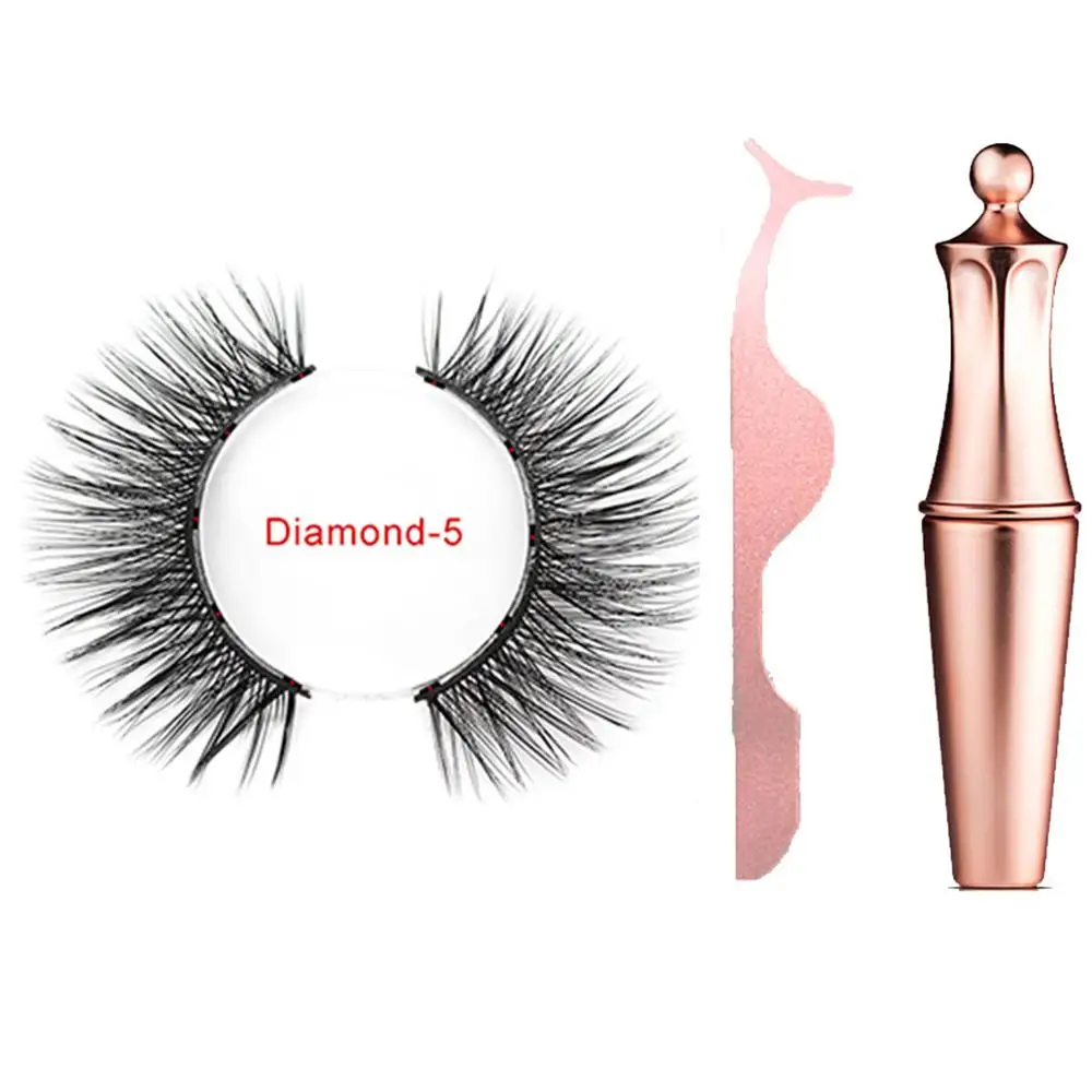 Новый Магнитный жидкий подводка для глаз и магнитный ненастоящий ресницы набор