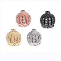 aaa 4 color copper crown accessories earrings tassel hat pendant finding diy women bracelet necklace for jewelry making supplies
