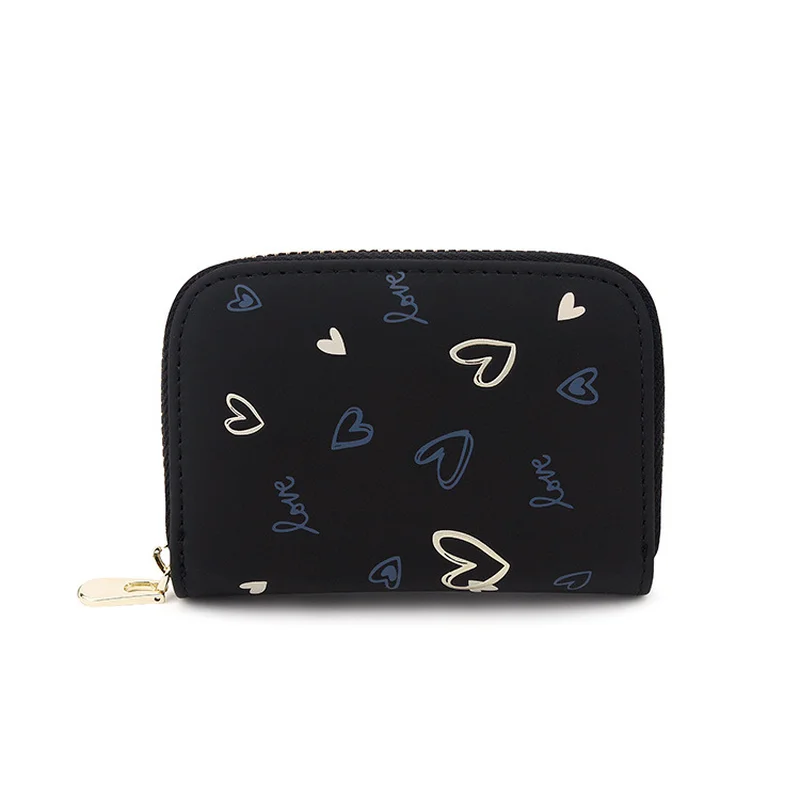 Мода любовь сердце кошелек печать простая молния мульти-карта мелочь монета