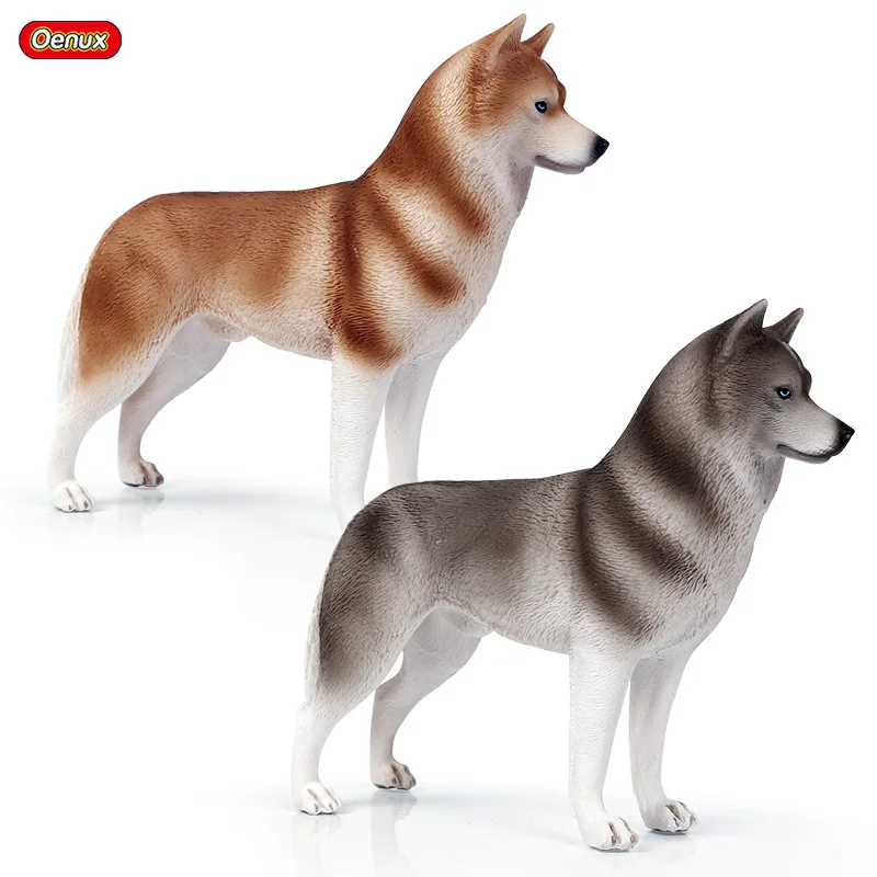 

Oenux Оригинальные Классические сибирские животные Хаски модель собаки экшн-фигурки Высококачественная Реалистичная коллекция игрушек для ...