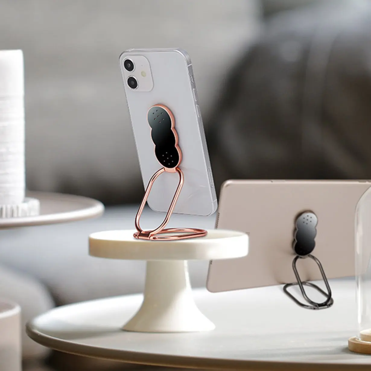 

Foldable Mobile Phone Holder Aromatherapy Ring Buckle Retractable Desktop Mobile Phone Holder Car Magnetic Holder Stand