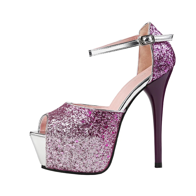 2019 г. женские летние блестящие роскошные босоножки на высоком каблуке 14 см и