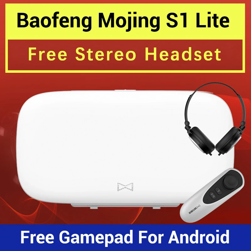 Новинка 3d очки виртуальной реальности Baofeng Mojing S1 Очки гарнитура 110 линзы Френеля +