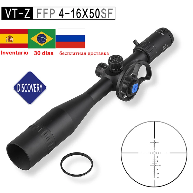 

Discovery VT-Z 4-16X50 FFP SF Hunting Scope First Focal Plane Tactical Riflescope Big Side Parallax Wheel Airsoft Optics Sights