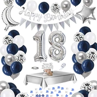 18th 30th 40th 50th birthday balloons birthday party decorations blue confetti balloon garland arch kit reusable party supplies