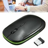 portable ultra thin optical wirless mouse slim mice 2 4ghz for pc usb receiver