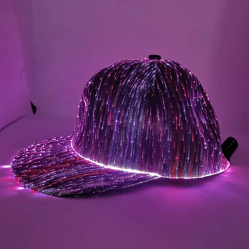Бейсболка унисекс со светодиодной подсветкой быстросохнущая шапка с