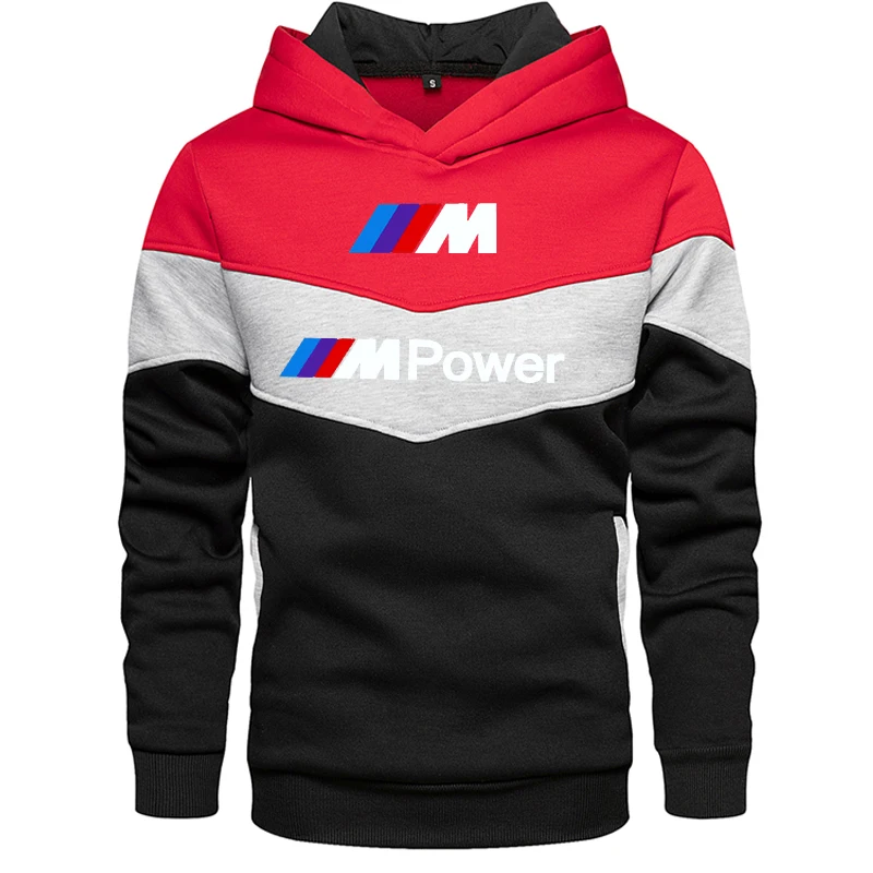 

Men's best-selling hooded color fashion printed Sweatshirt long sleeve autumn spring casual Hoodie patchwork Sweatshirt