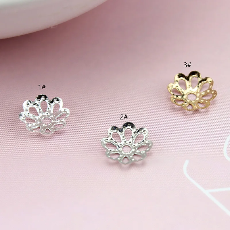 100 шт 7/9 мм ювелирные изделия цветок шляпа изоляция бусины для ожерелья Diy