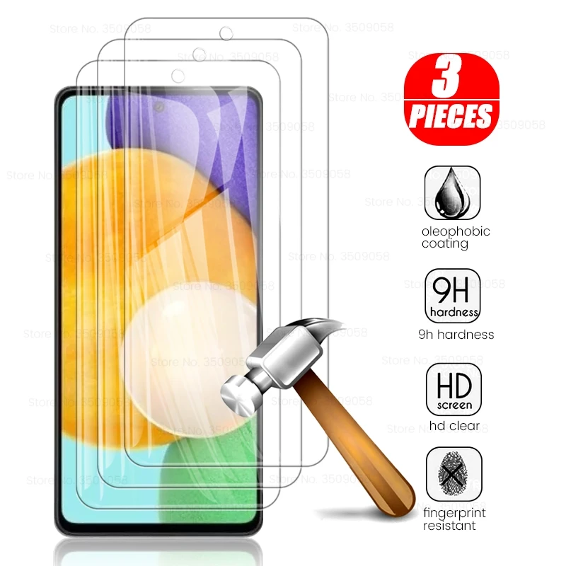 

Защитное стекло для Samsung Galaxy A02 A02S A12 A22 A32 A42 A52 A72 A82 Sansung A 12 32 52 72 2021, 3 шт., защитная пленка для экрана