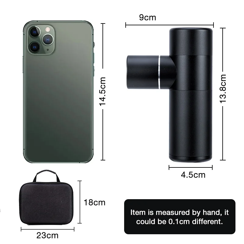 Мини-пистолет для массажа мышц карманный массажер Электрический тренажер