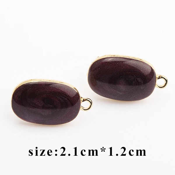 M43514 GUFEATHER M435, ювелирные аксессуары, ювелирные изделия, ручная работа, медный металл, серьги diy, серьги-гвоздики, изготовление ювелирных изделий, 10 шт./партия - Цвет: M43514