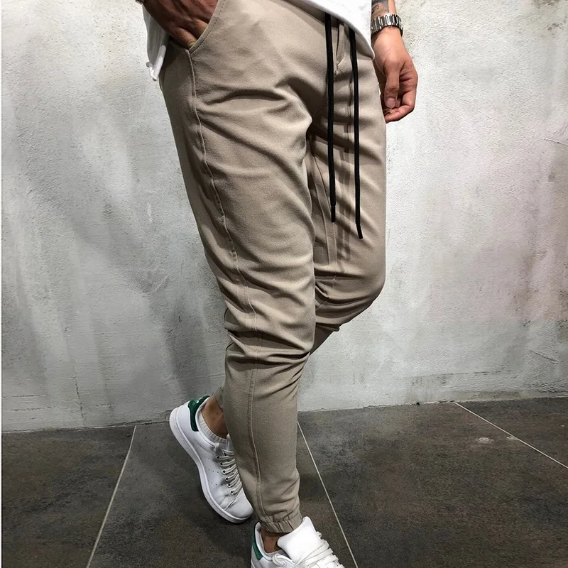 CYSINCOS 2020 модные однотонные брюки карго в стиле хип хоп мужские для фитнеса