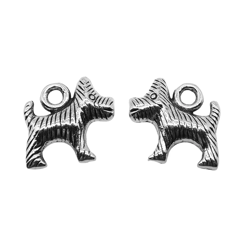 

WYSIWYG 10pcs 13x15mm Puppy Charms Pendants For Jewelry Making DIY Jewelry Findings Jewelry Accessories