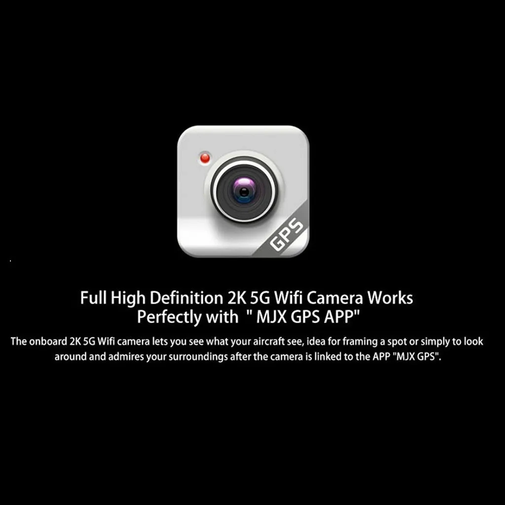 MJX X103W 5G Wi-Fi FPV gps складной Радиоуправляемый Дрон с 2K HD камерой Следуйте за мной режим RTFQuadcopter вертолеты с дистанционным управлением W805