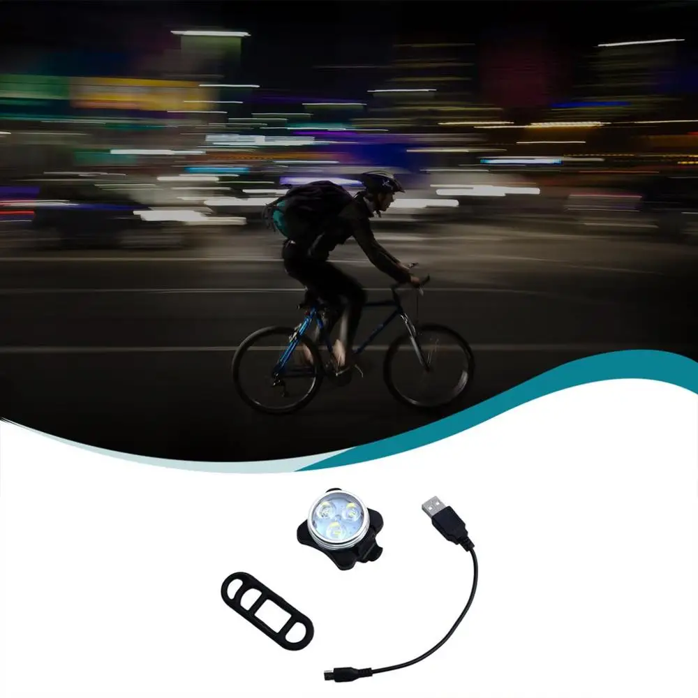 

USB Rechargeable Cycling Bicycle Light Mountain Bike Super Light Charging Taillight Outdoor Headlight Front Tail Clip Light