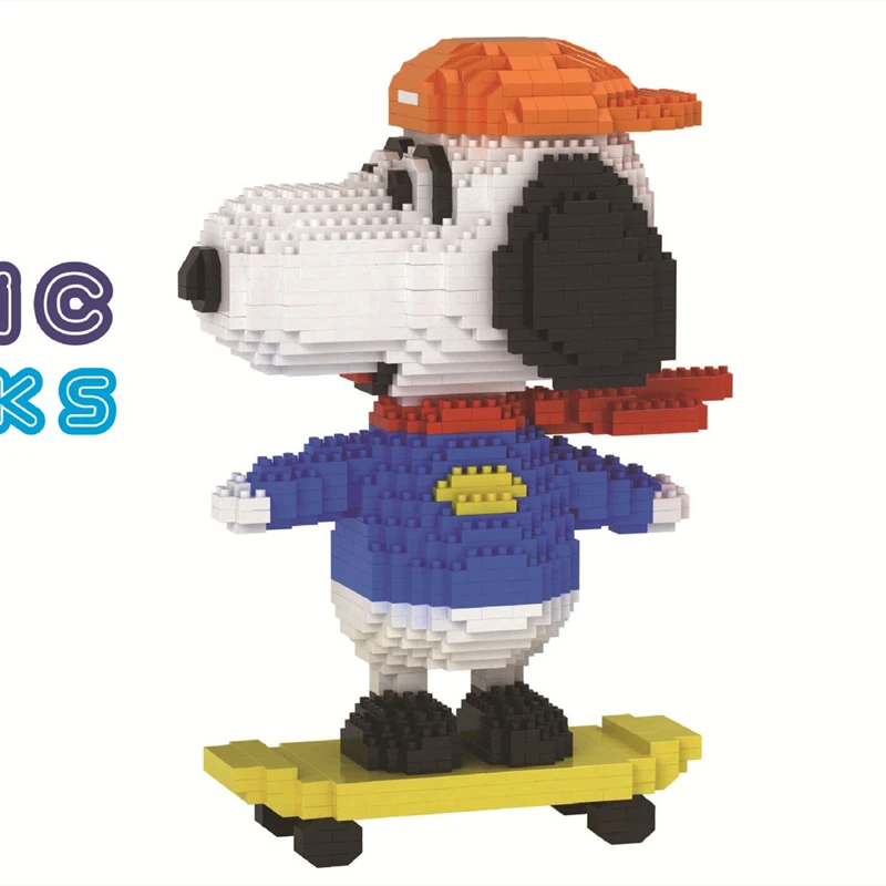 

Diamond Mirco Building Blocks Cartoon Snopply Konang Anime Figure Assembled Bricks Toys for Children Gifts Blocks Figures