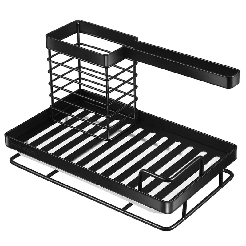 

Kitchen Sink Caddy Sponge Holder, Rust Proof Kitchen Sink Organizer for Dish Rag Soap Brush - Sponge Holder