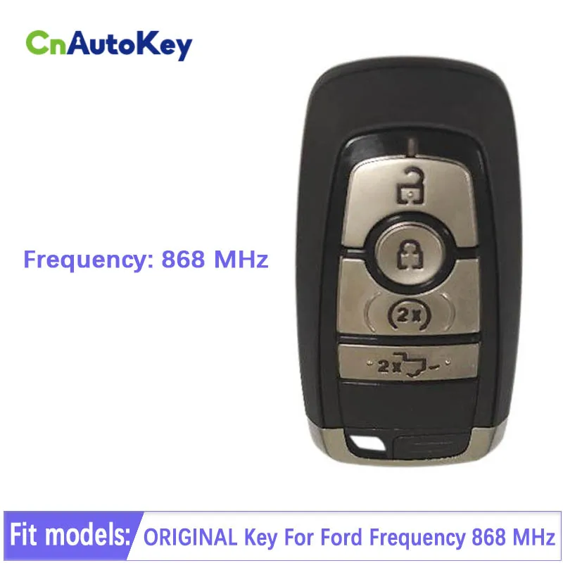 

CN018123 4 Button Original Smart Remote Key Fob 868 MHz For Ford Replacement Keyless Entry HITAG PRO Chip Part No HS7T-15K601-CB