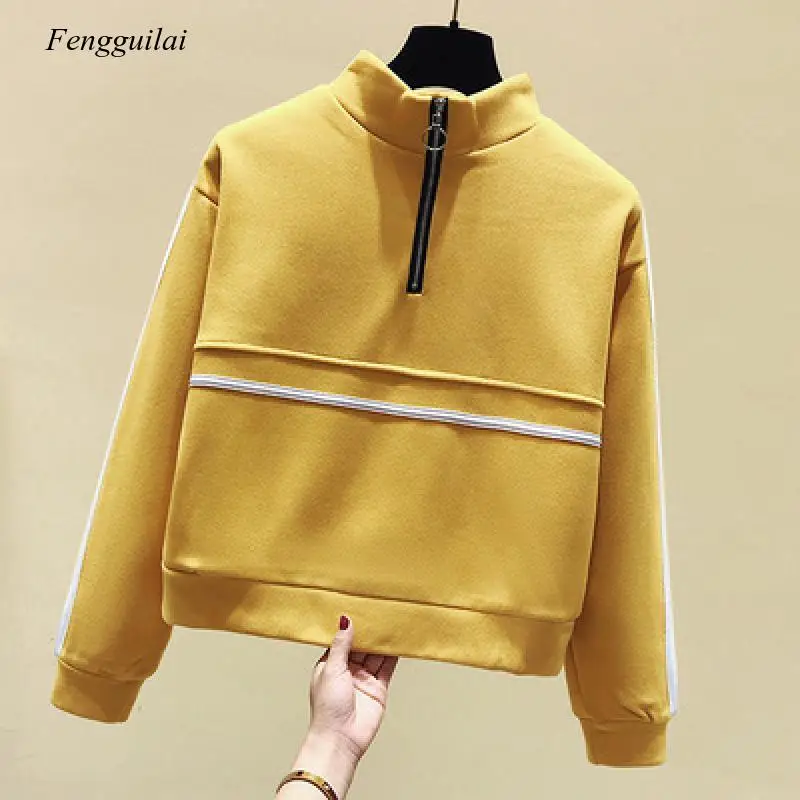 2020 Female Sweatshirts Fashion Casual Womens Long Sleeve Jumper Pullover Strapless Tops Girl