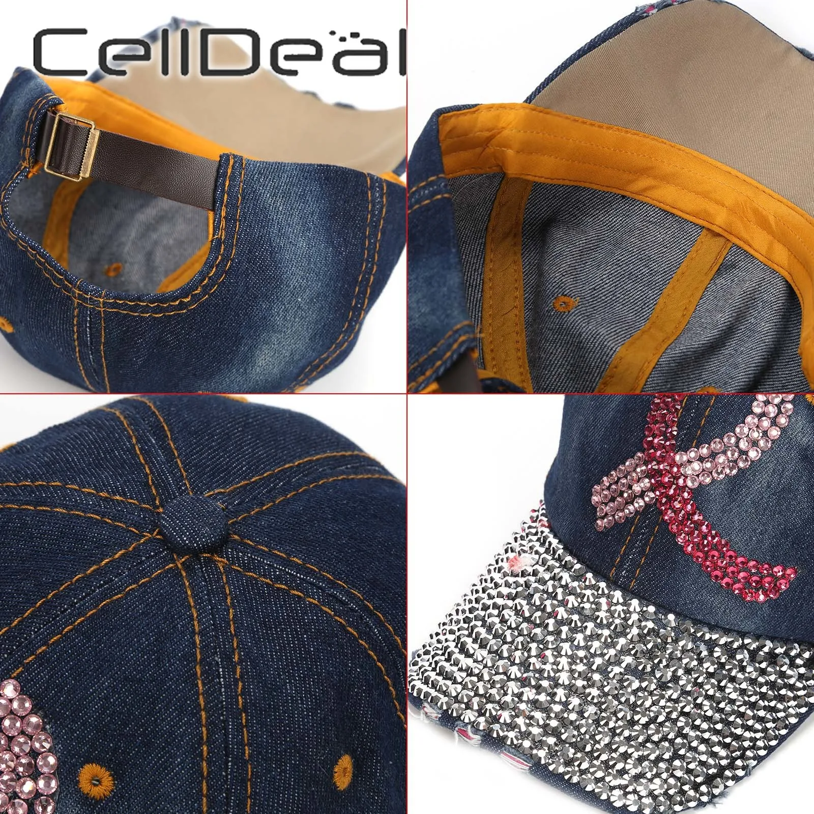 Кепка Бейсболка унисекс теннисная розового цвета для информирования о раке