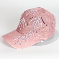 custom design baseball caps and hats for women ladies summer embroidery logo mesh trucker cap for outdoor activities