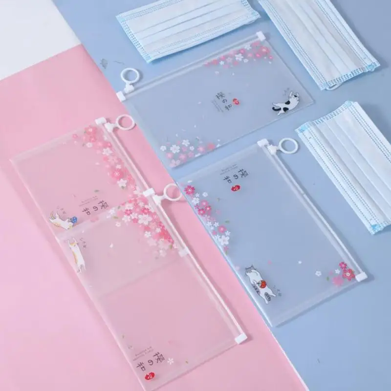 

Запечатанные маски Хранитель модный портативный мультяшный Органайзер Контейнер чехол с принтом Складная маска зажим для хранения Органа...